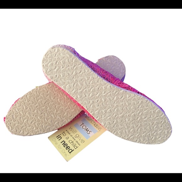 NWT Toms Pink Ombre Embroidered Shoes size 5 - Picture 5 of 5